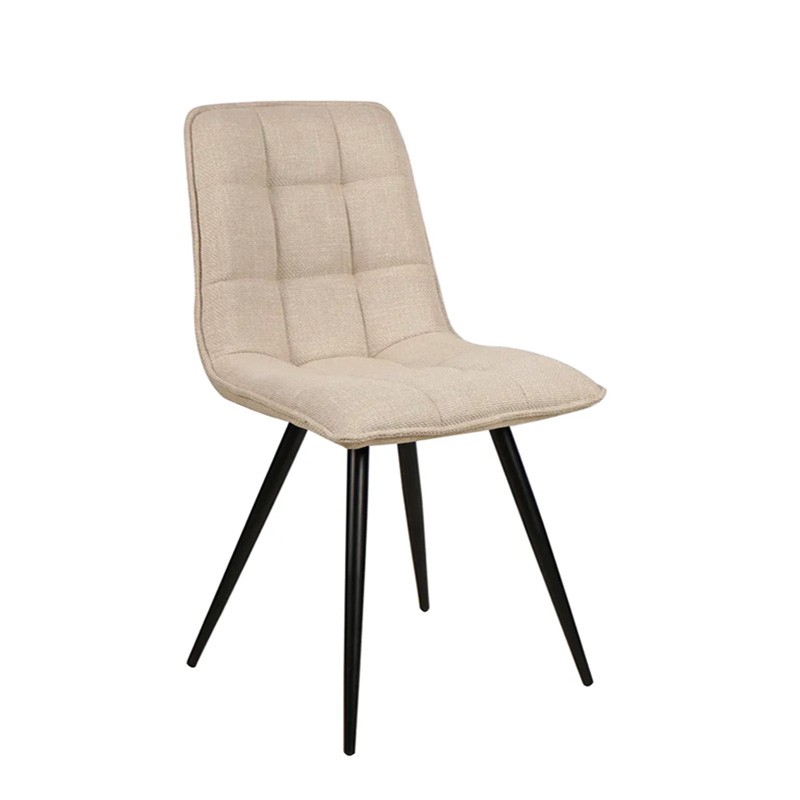 Chaise salle à manger tissu ALIZE, 5 coloris