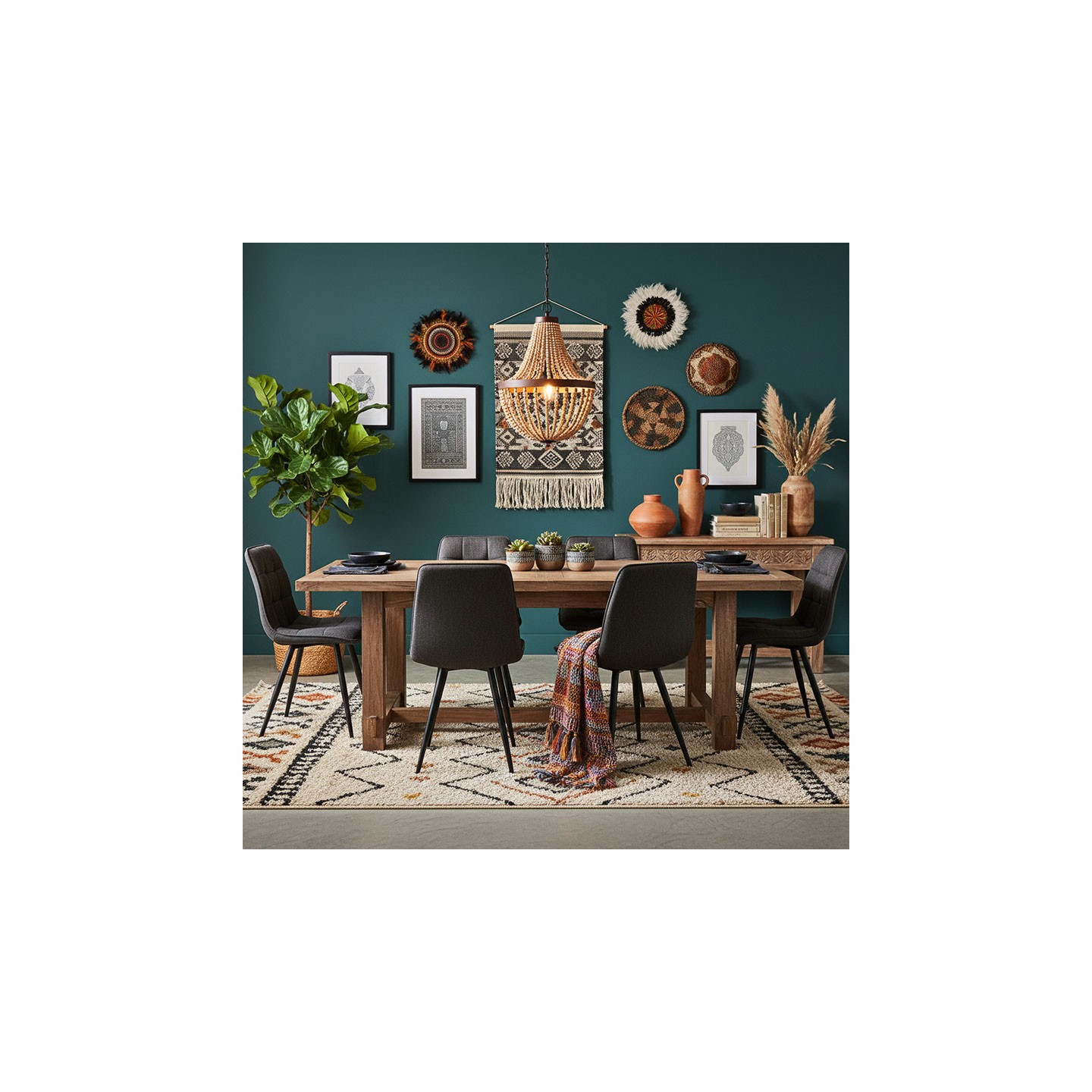 Chaise salle à manger tissu ALIZE, 5 coloris