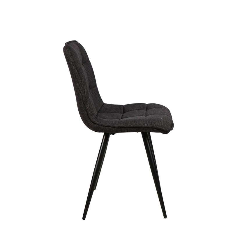 Chaise salle à manger tissu ALIZE, 5 coloris