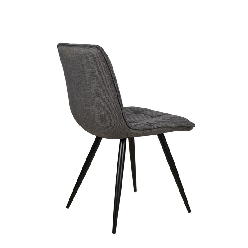 Chaise salle à manger tissu ALIZE, 5 coloris