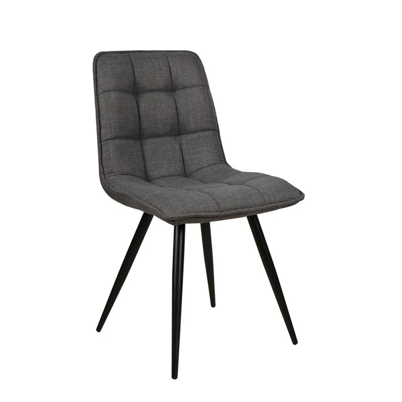 Chaise salle à manger tissu ALIZE, 5 coloris