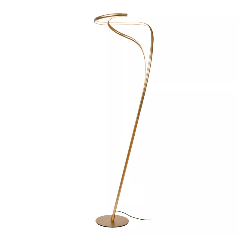 Lampadaire led avec variateur d'intensité SARDANA or et laiton