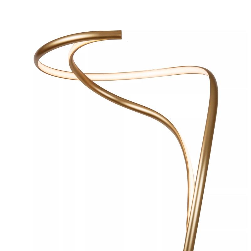 Lampadaire led avec variateur d'intensité SARDANA or et laiton