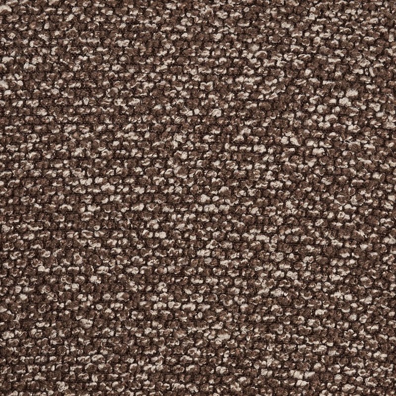 Fauteuil confortable pivotant BLENHEIM, tissu chiné marron et pied couleur bronze