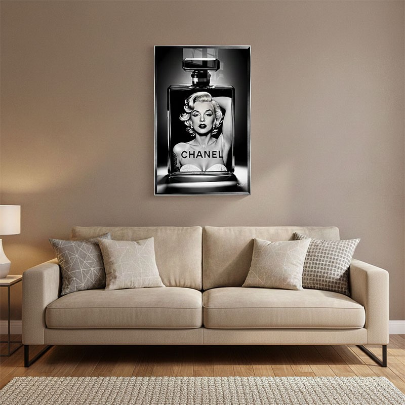 Photo Marilyn Monroe robe blanche MARILYN VIBES 80x120 cm CM Création