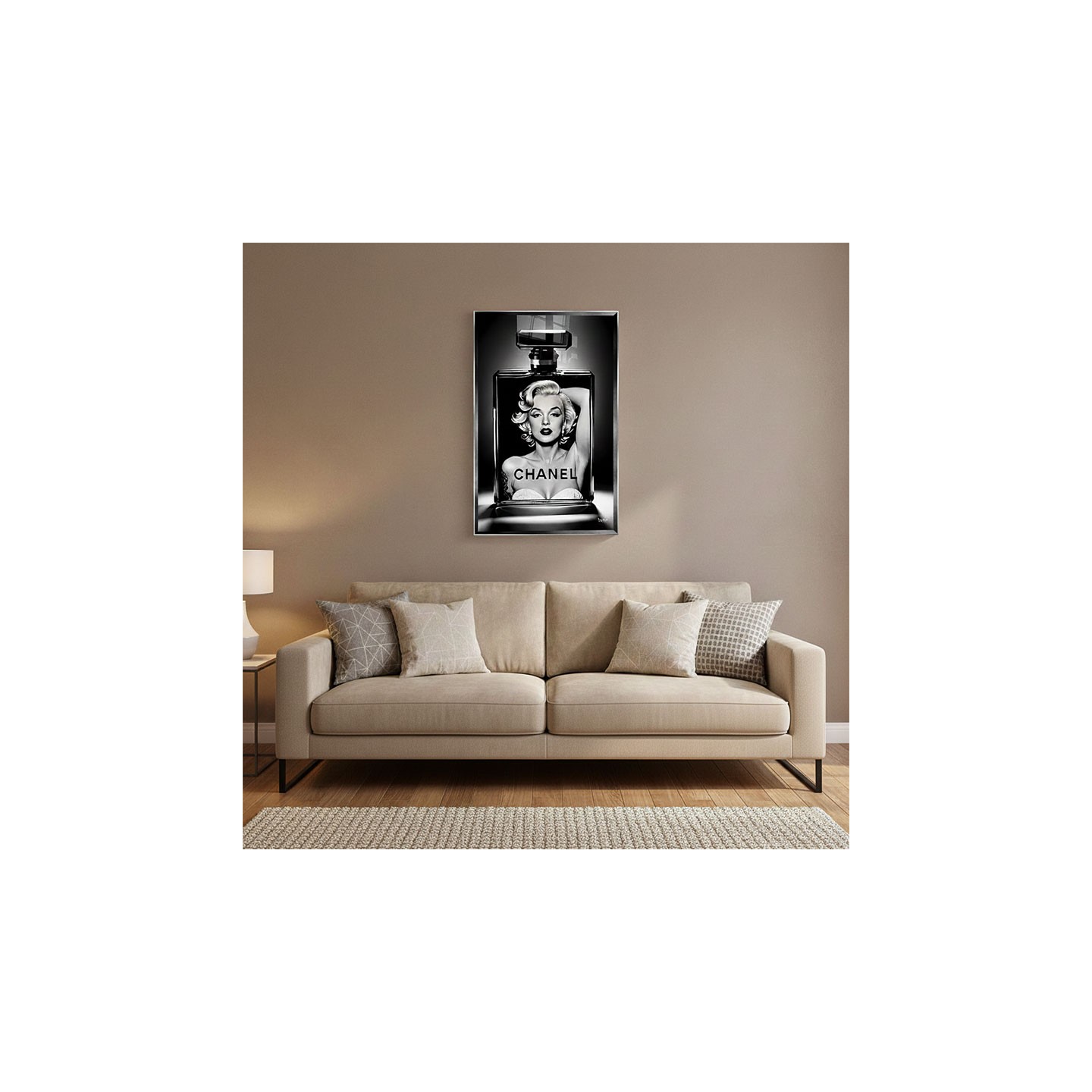 Photo Marilyn Monroe robe blanche MARILYN VIBES 80x120 cm CM Création