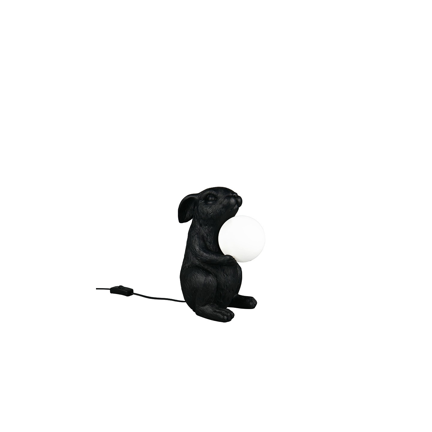 Lampe lapin design RABBIT or ou noir