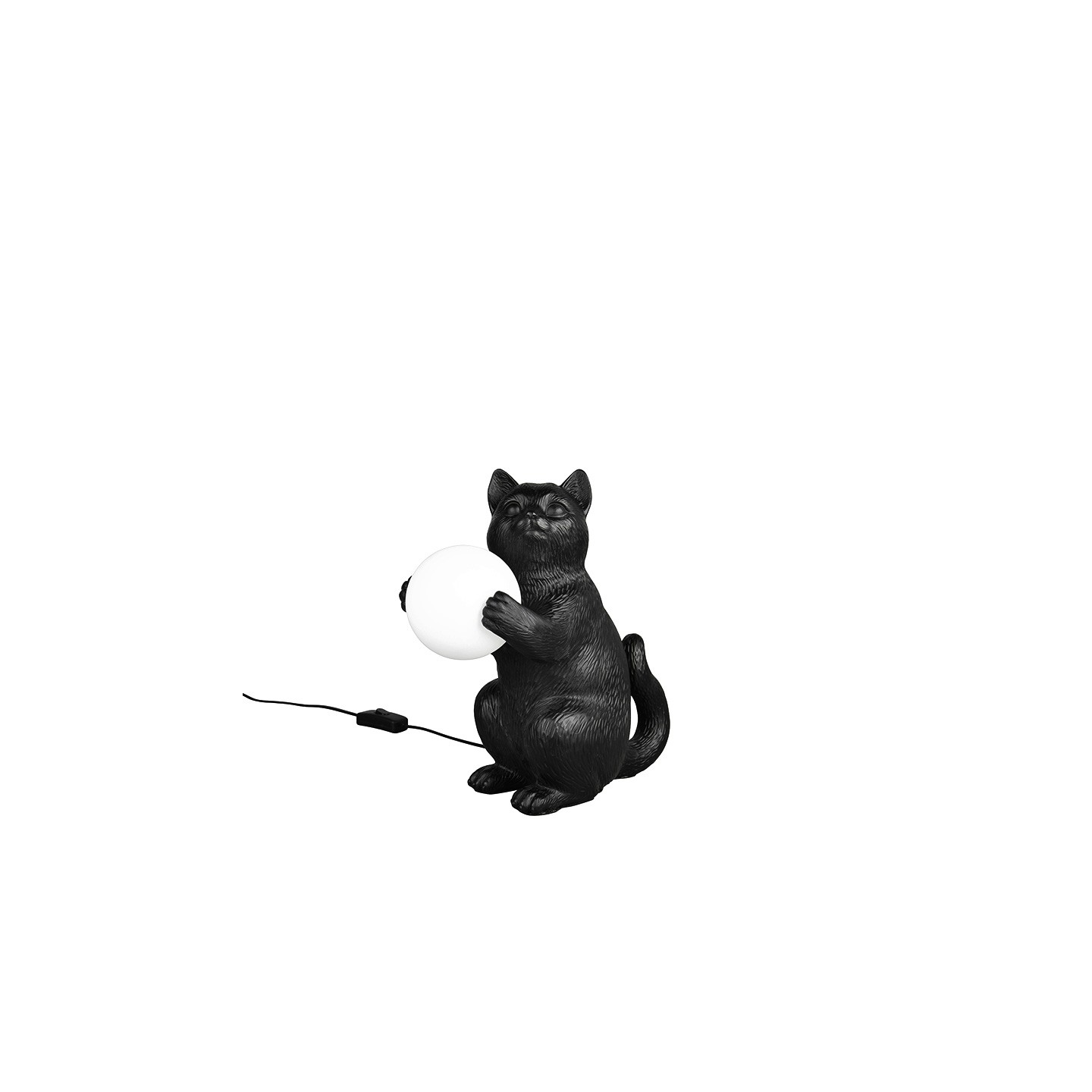 Lampe de chevet chat GATIO noir ou or