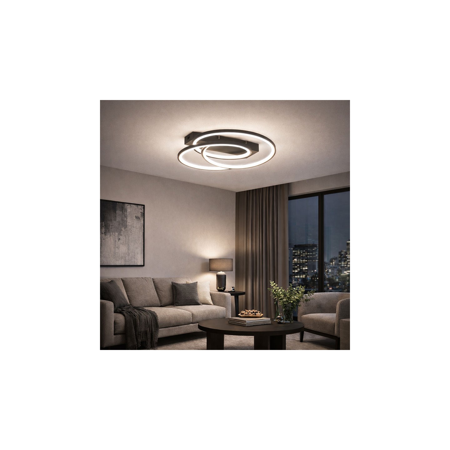 Luminaire plafonnier design DARVIN, 4 coloris