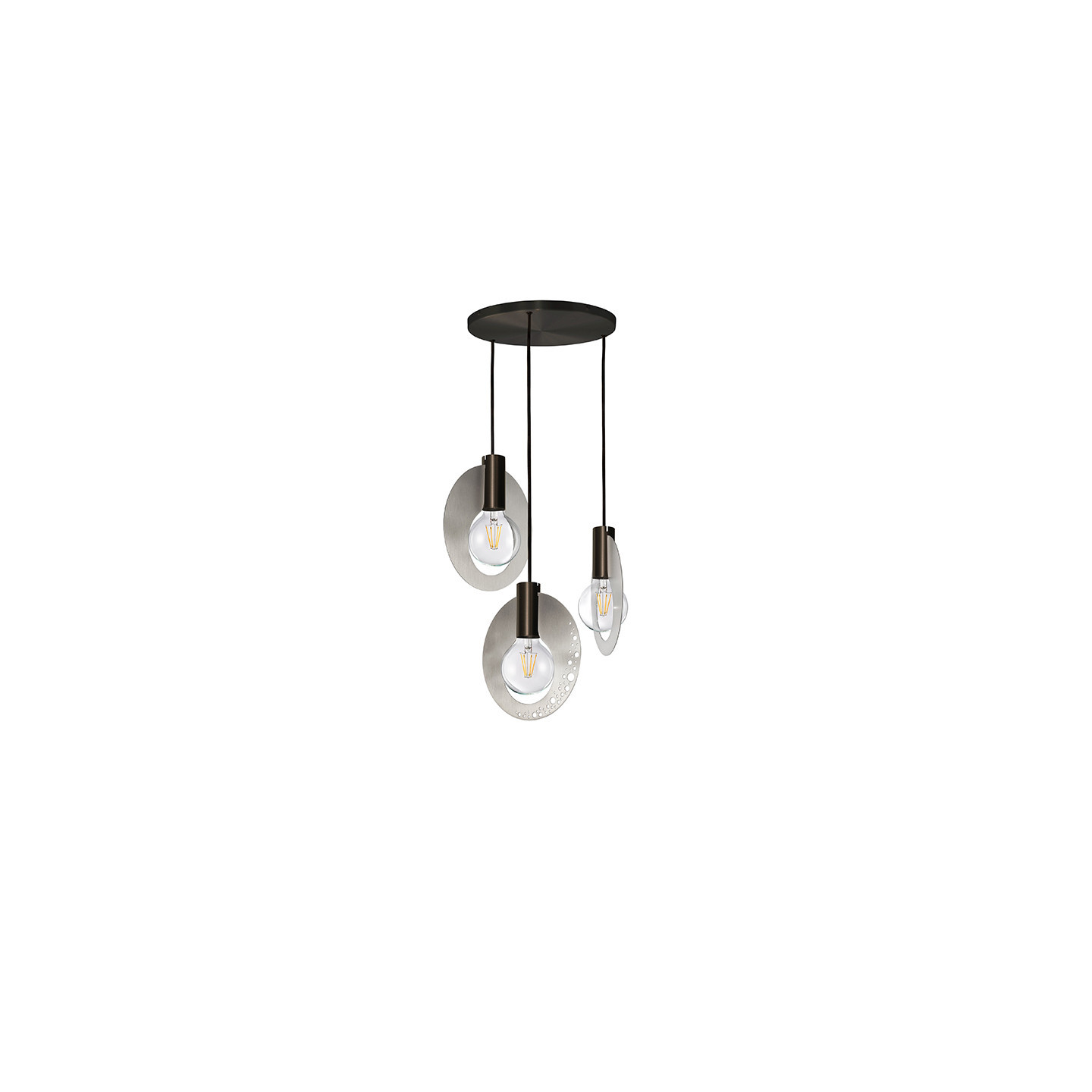 Suspension 3 lumières HALO, 3 finitions CVL Manufacture