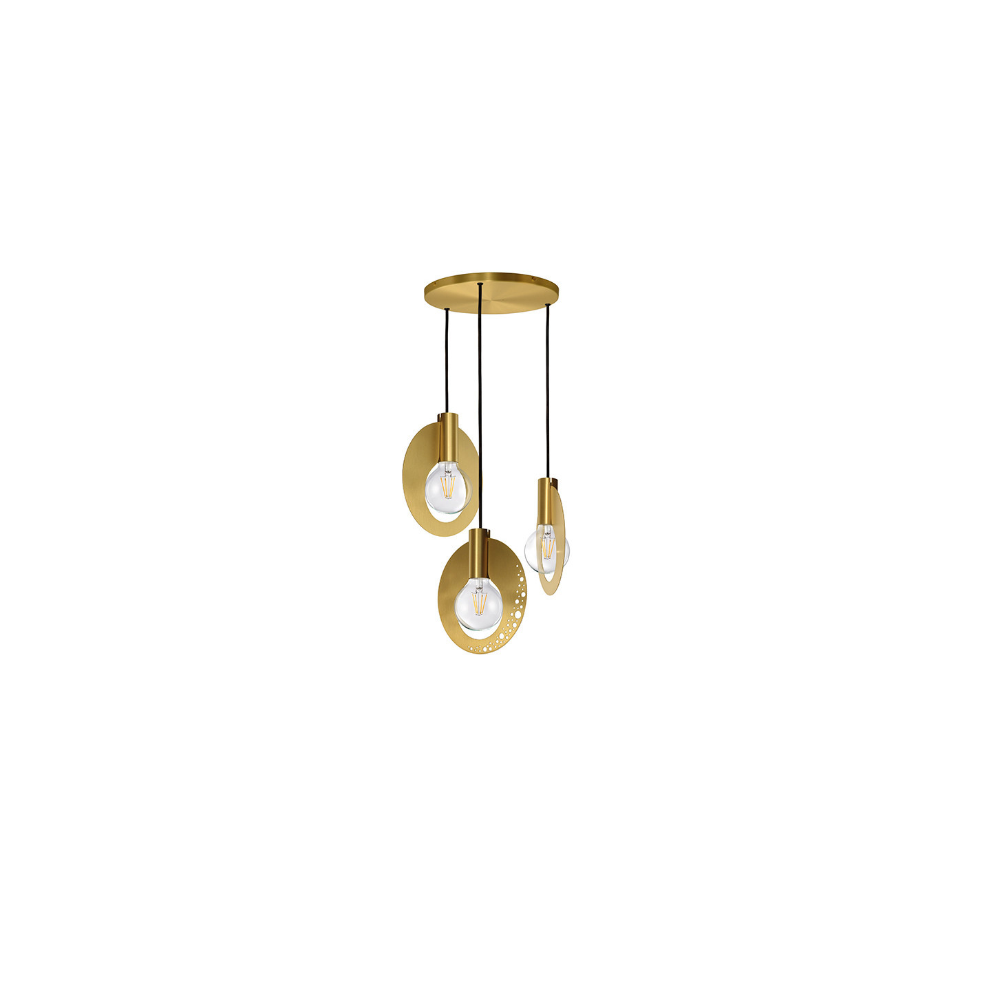 Suspension 3 lumières HALO, 3 finitions CVL Manufacture