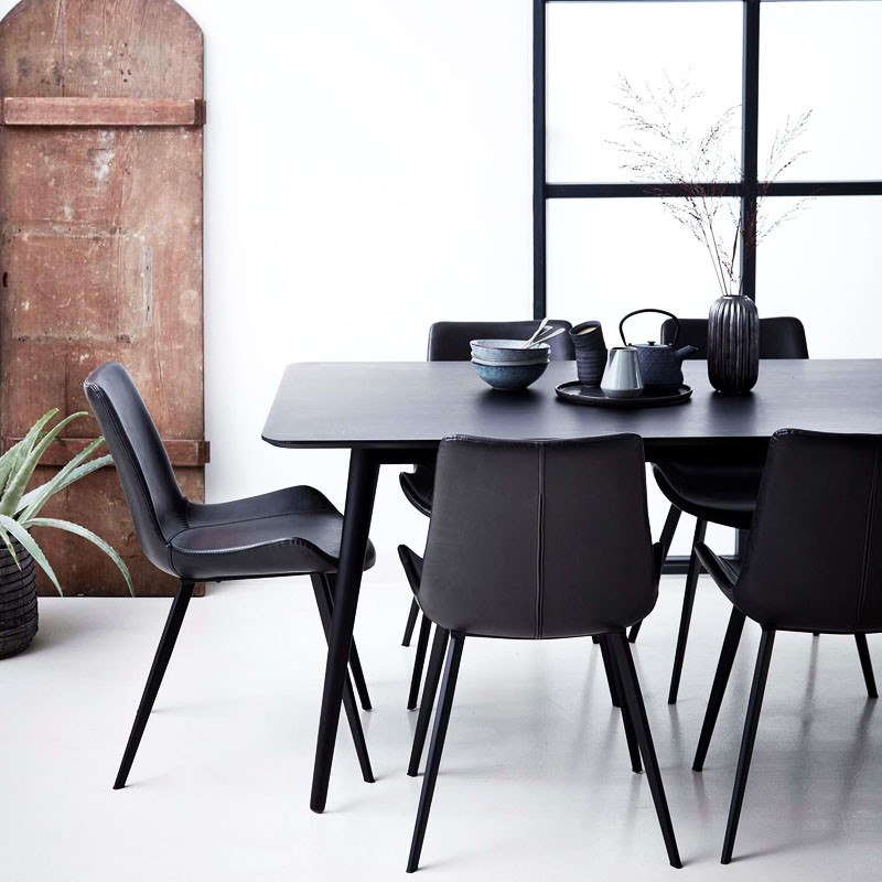 Chaise imitation cuir HYPE, 4 coloris Dan Form