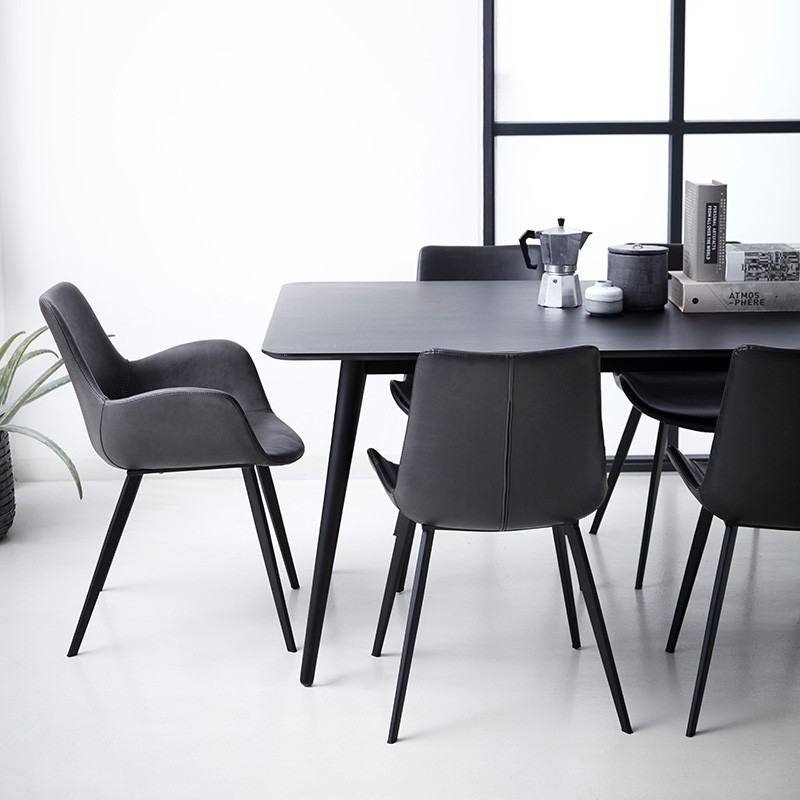 Chaise imitation cuir HYPE, 4 coloris Dan Form