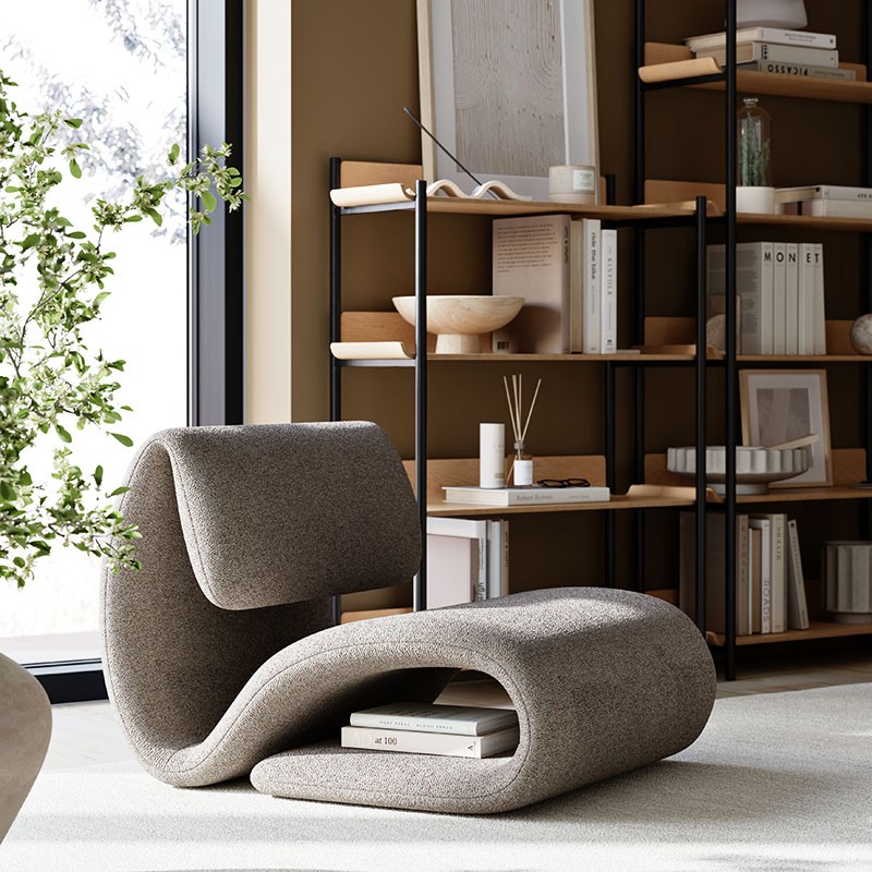 Fauteuil design original DUBNA, 2 coloris Dan Form Danemark