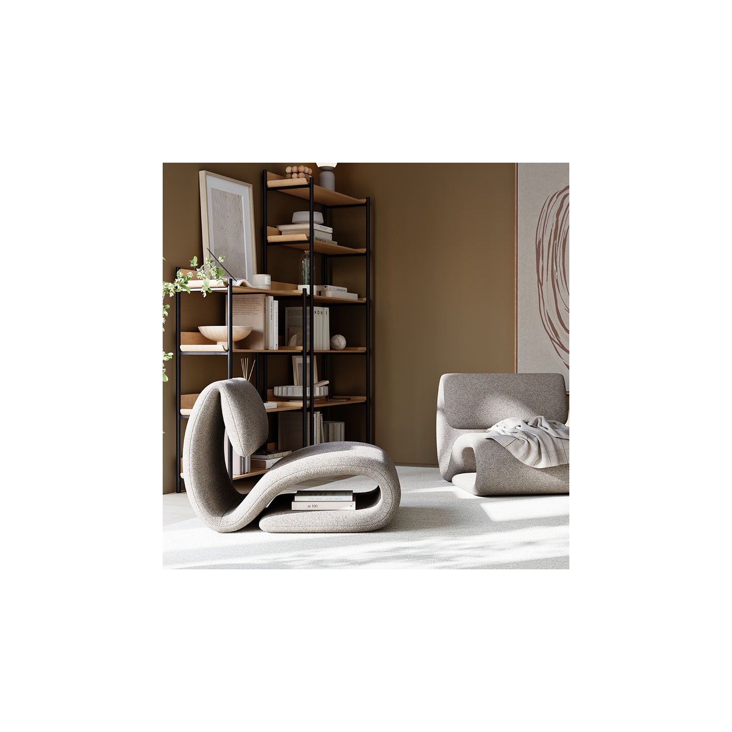 Fauteuil design original DUBNA, 2 coloris Dan Form Danemark