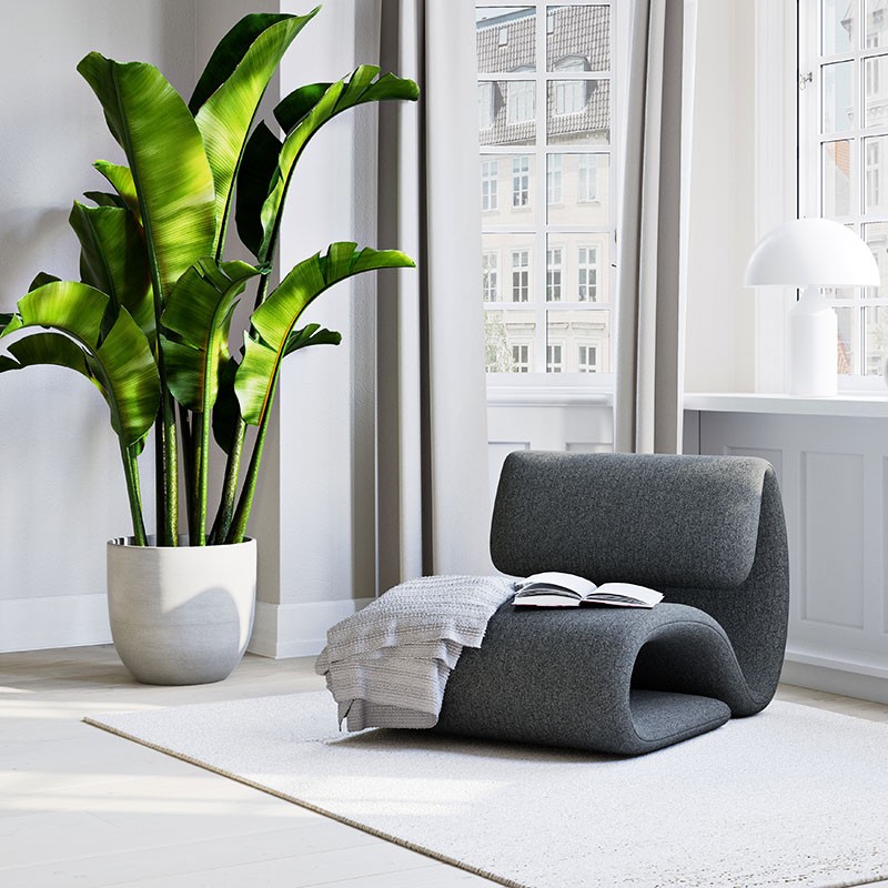 Fauteuil design original DUBNA, 2 coloris Dan Form Danemark