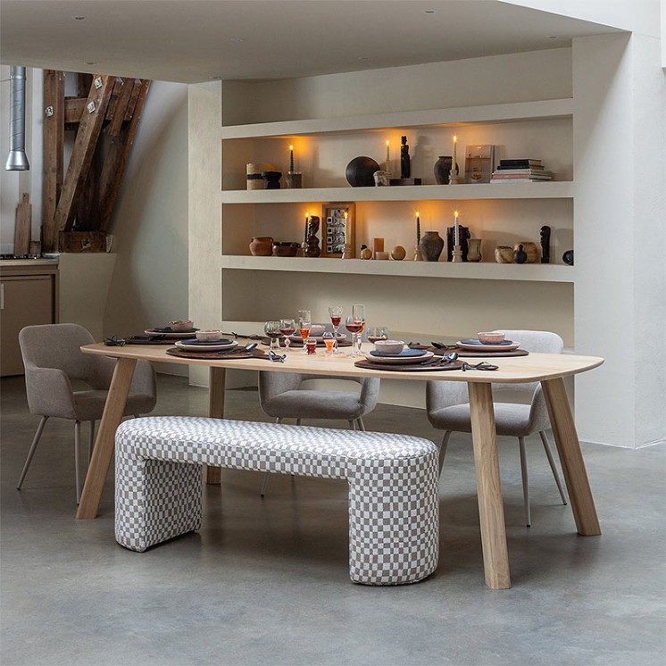 Table chêne massif moderne OAK 220 x 100 cm