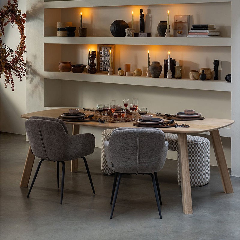 Table chêne massif moderne OAK 220 x 100 cm