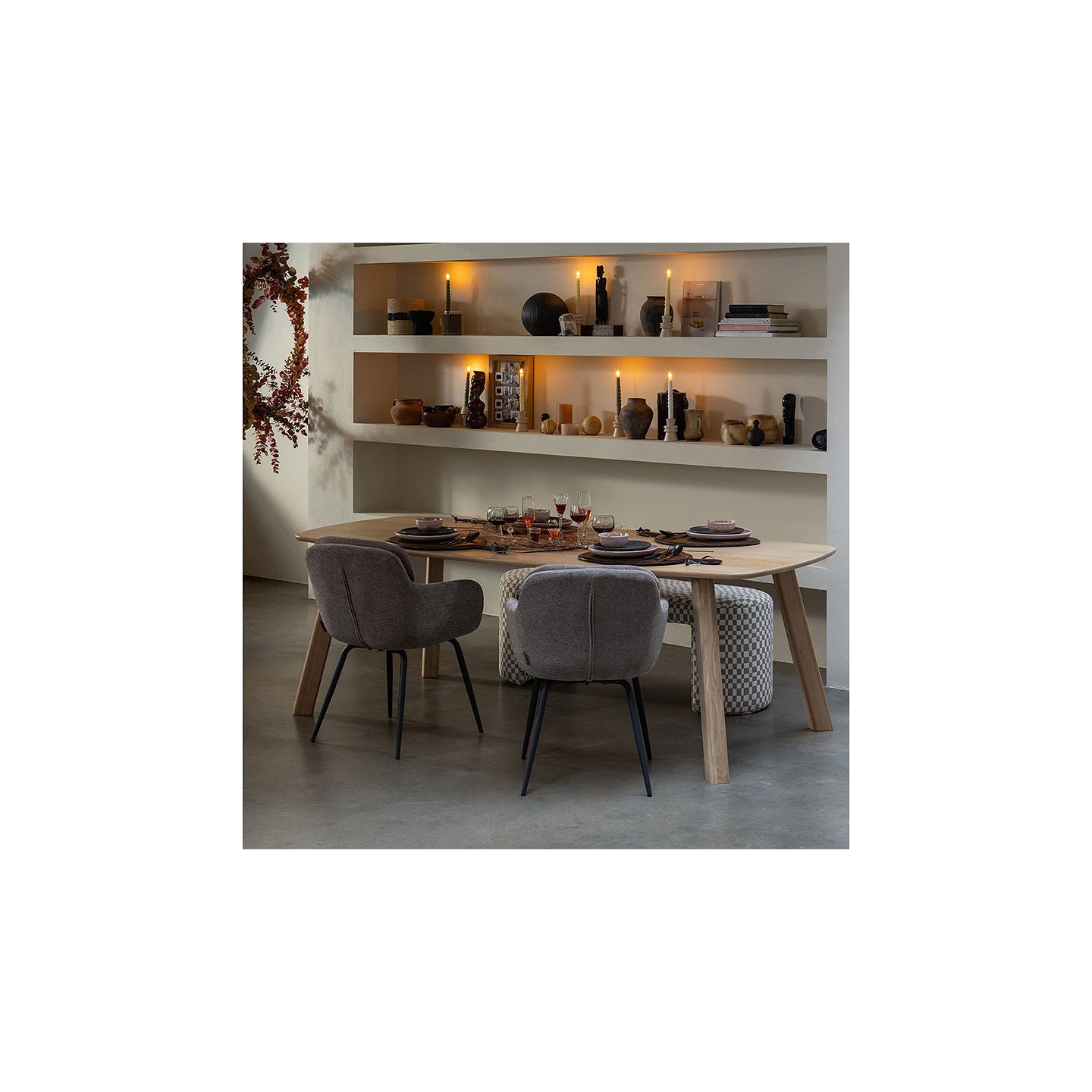 Table chêne massif moderne OAK 220 x 100 cm