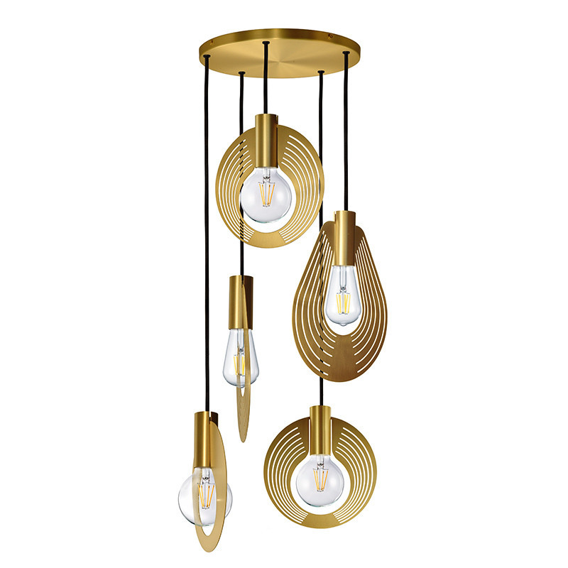 Suspension 5 lumières HALO, 3 finitions CVL Manufacture
