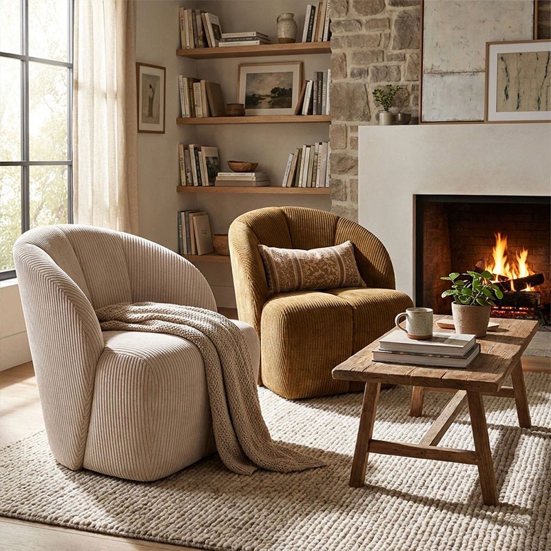 Fauteuil design coquillage MOJO, 5 coloris