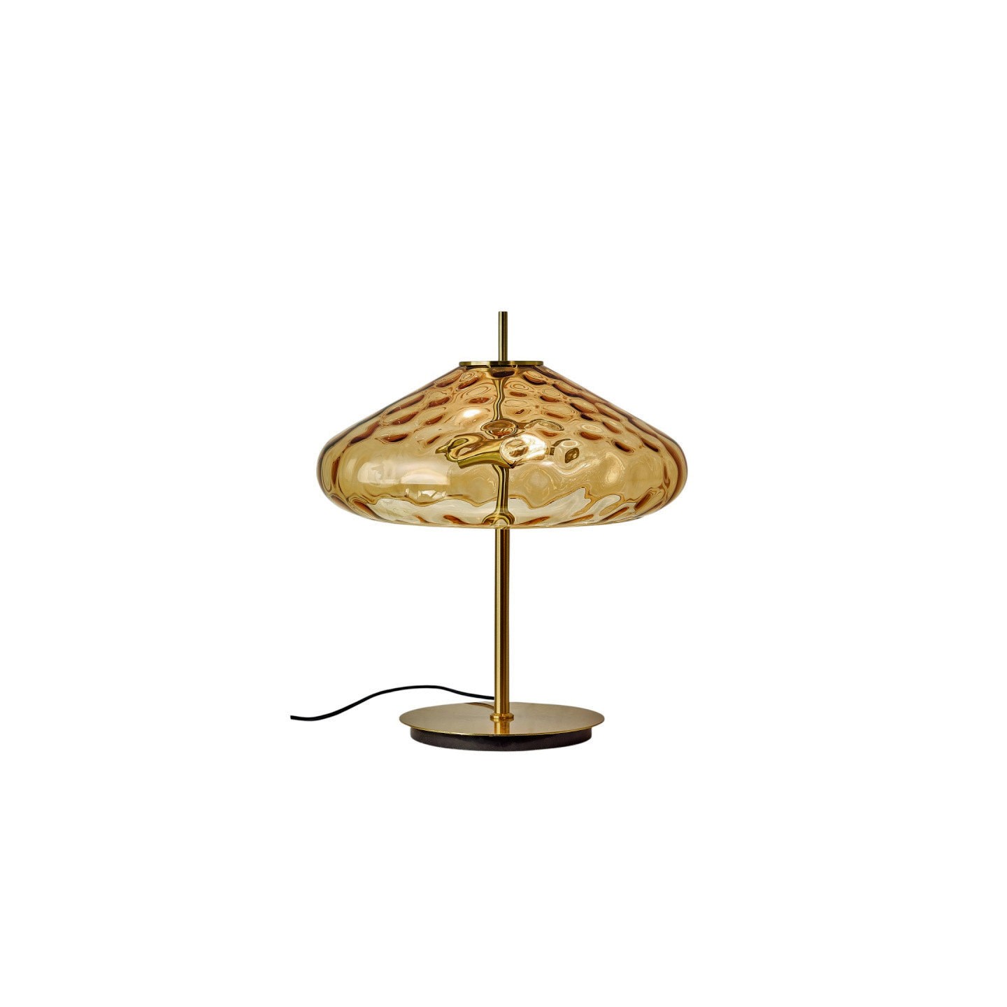 Lampe à poser en verre CYRUS Ø45 cm, 3 coloris