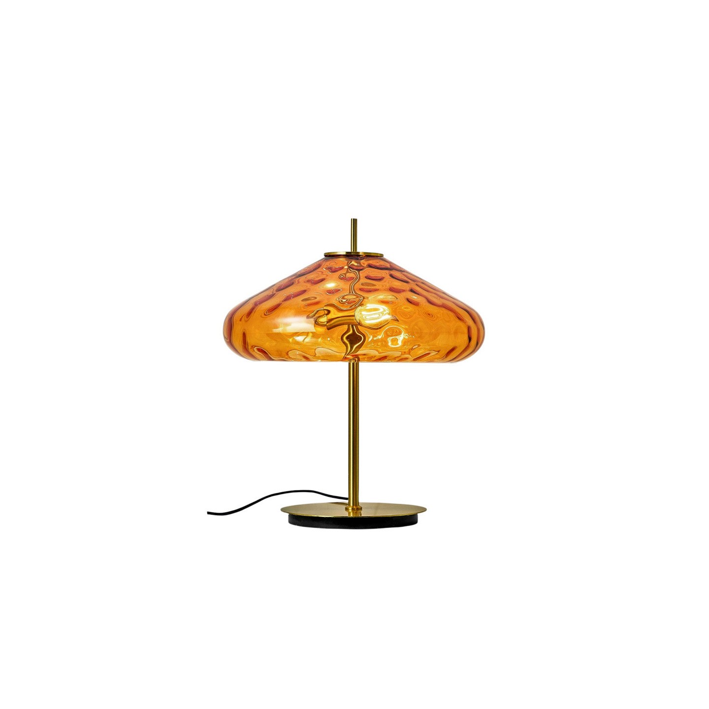 Lampe à poser en verre CYRUS Ø45 cm, 3 coloris