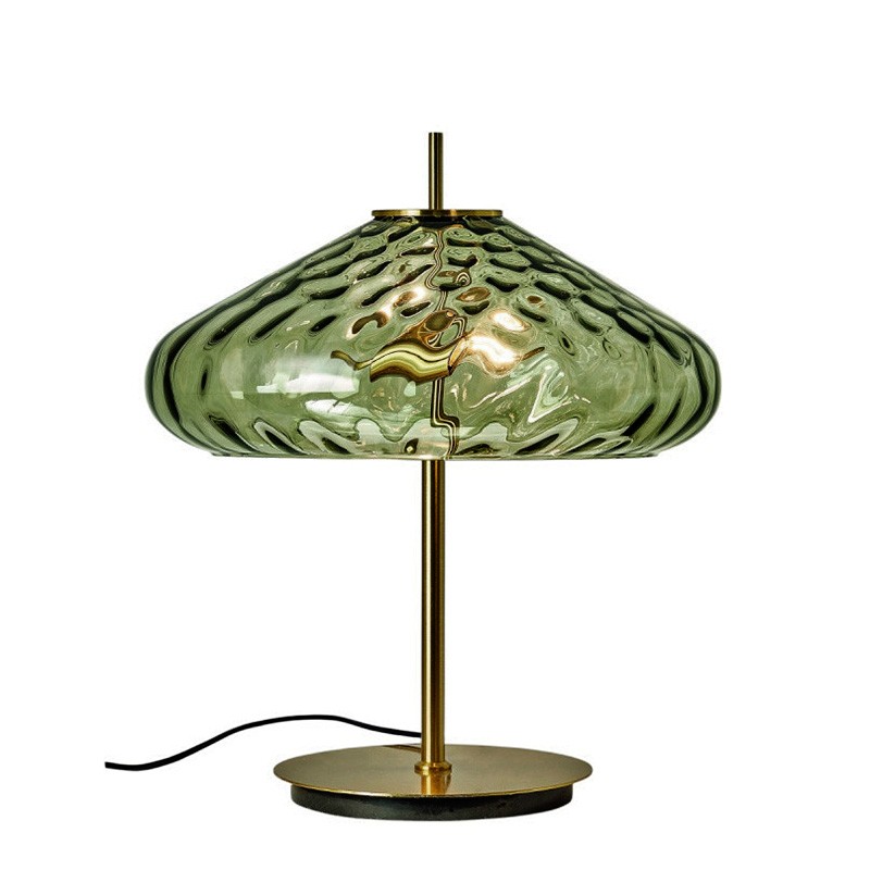 Lampe à poser en verre CYRUS Ø45 cm, 3 coloris