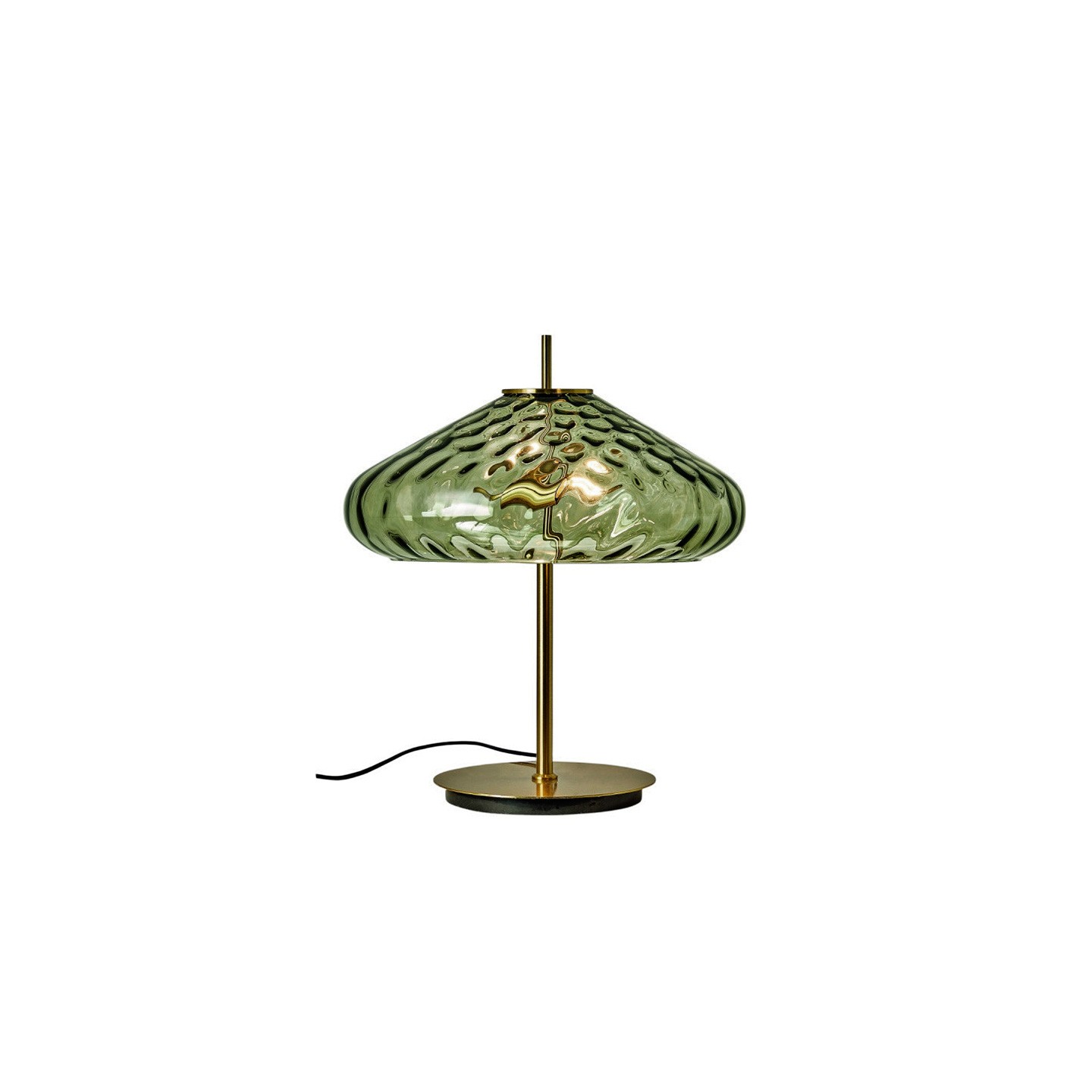 Lampe à poser en verre CYRUS Ø45 cm, 3 coloris