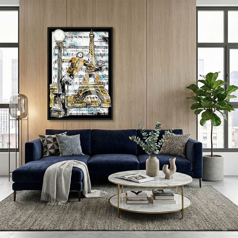 Tableau en relief CHANTONS SOUS LA PLUIE 3D édition limitée