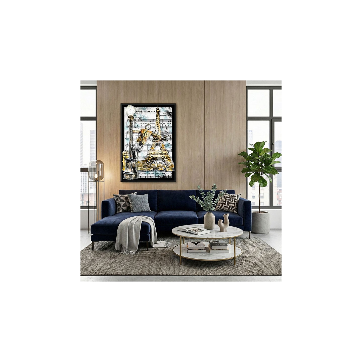 Tableau en relief CHANTONS SOUS LA PLUIE 3D édition limitée