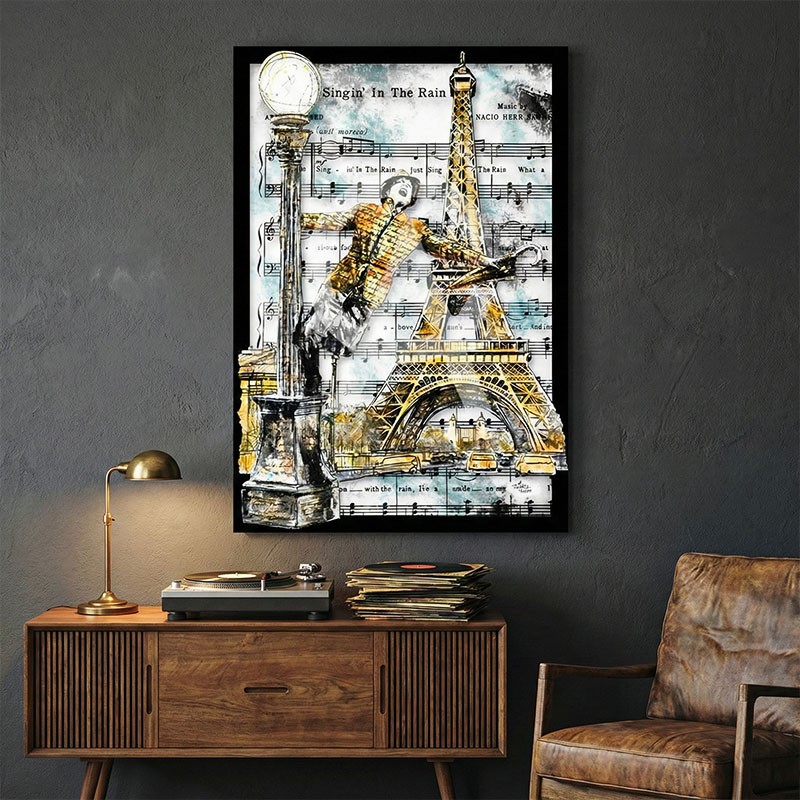 Tableau en relief CHANTONS SOUS LA PLUIE 3D édition limitée