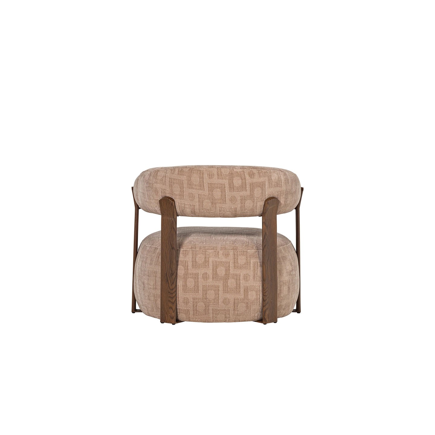Fauteuil design scandinave FOON, brun ou sable