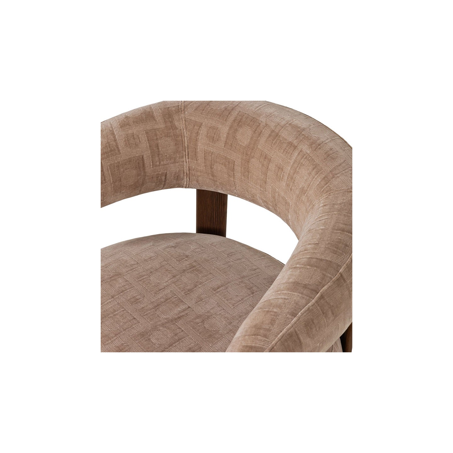 Fauteuil design scandinave FOON, brun ou sable