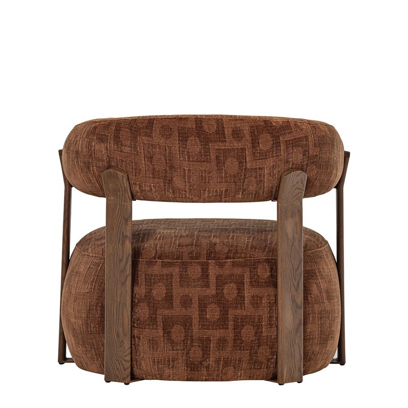Fauteuil design scandinave FOON, brun ou sable