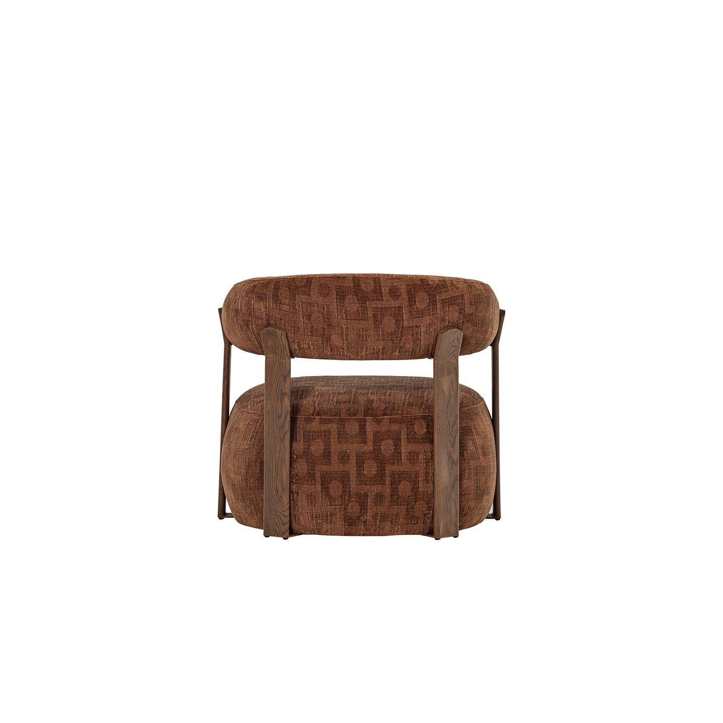 Fauteuil design scandinave FOON, brun ou sable