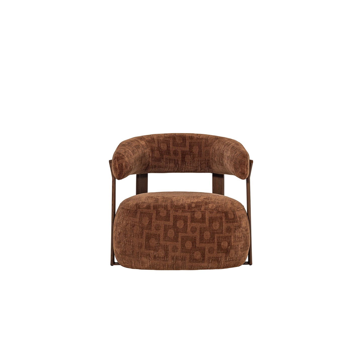 Fauteuil design scandinave FOON, brun ou sable