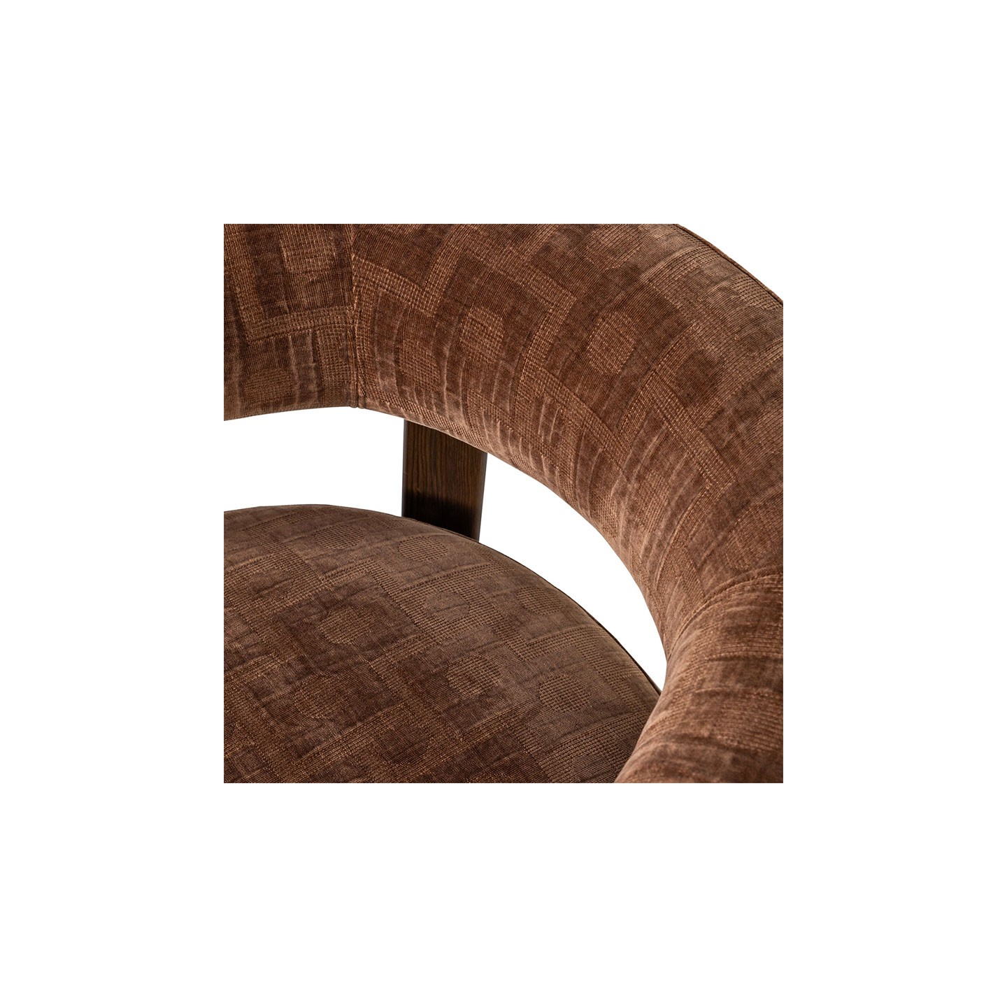 Fauteuil design scandinave FOON, brun ou sable