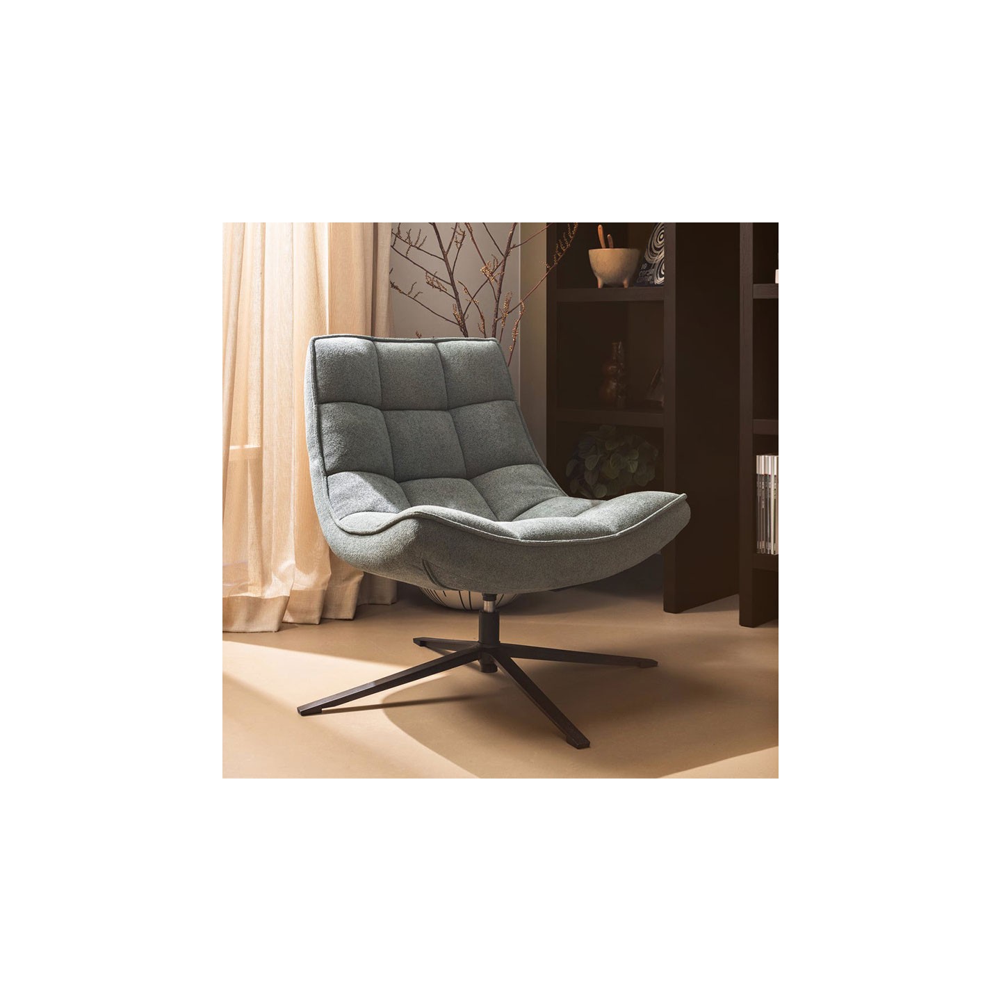 Fauteuil rotatif MAUDUI, 4 coloris