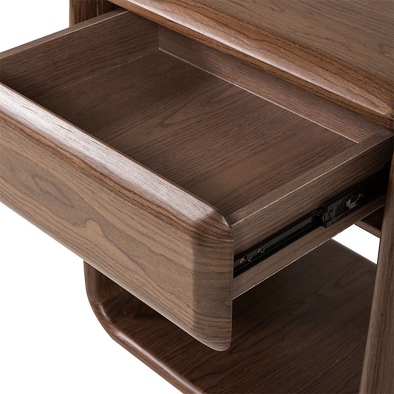 Table de chevet noyer ELURA