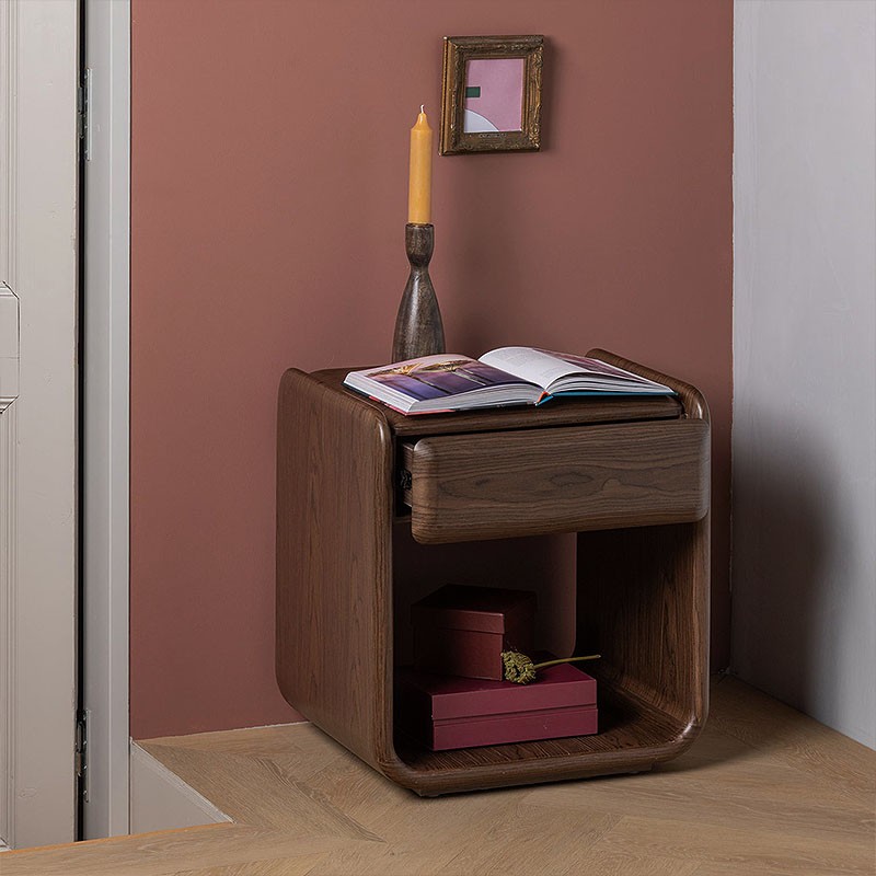 Table de chevet noyer ELURA