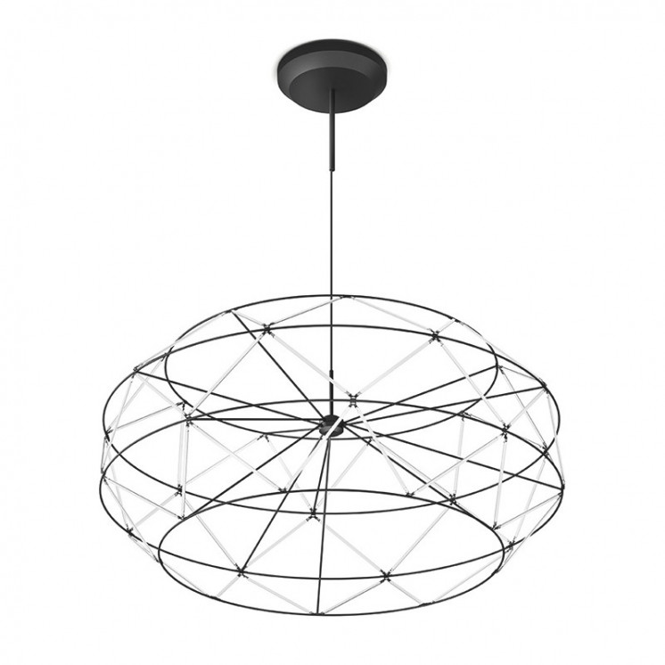 Suspension design EUCLIDE NOIR, 4 diamètres Sforzin