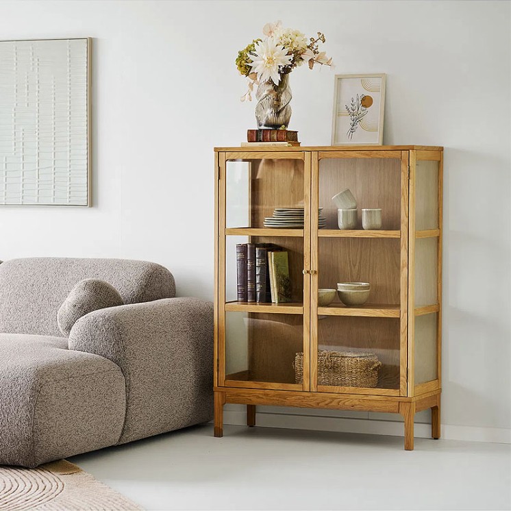 Rangement 2 portes ZAMORA chêne naturel