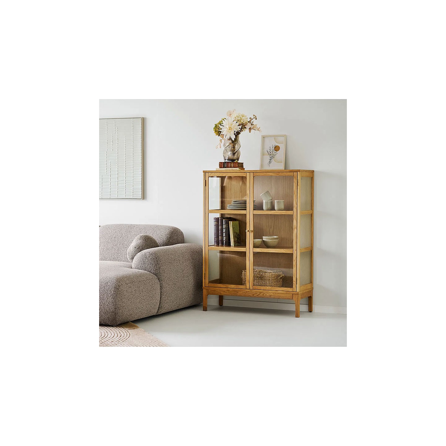 Rangement 2 portes ZAMORA chêne naturel