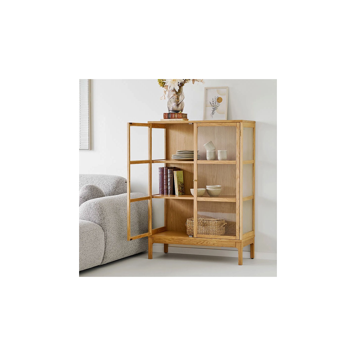 Rangement 2 portes ZAMORA chêne naturel