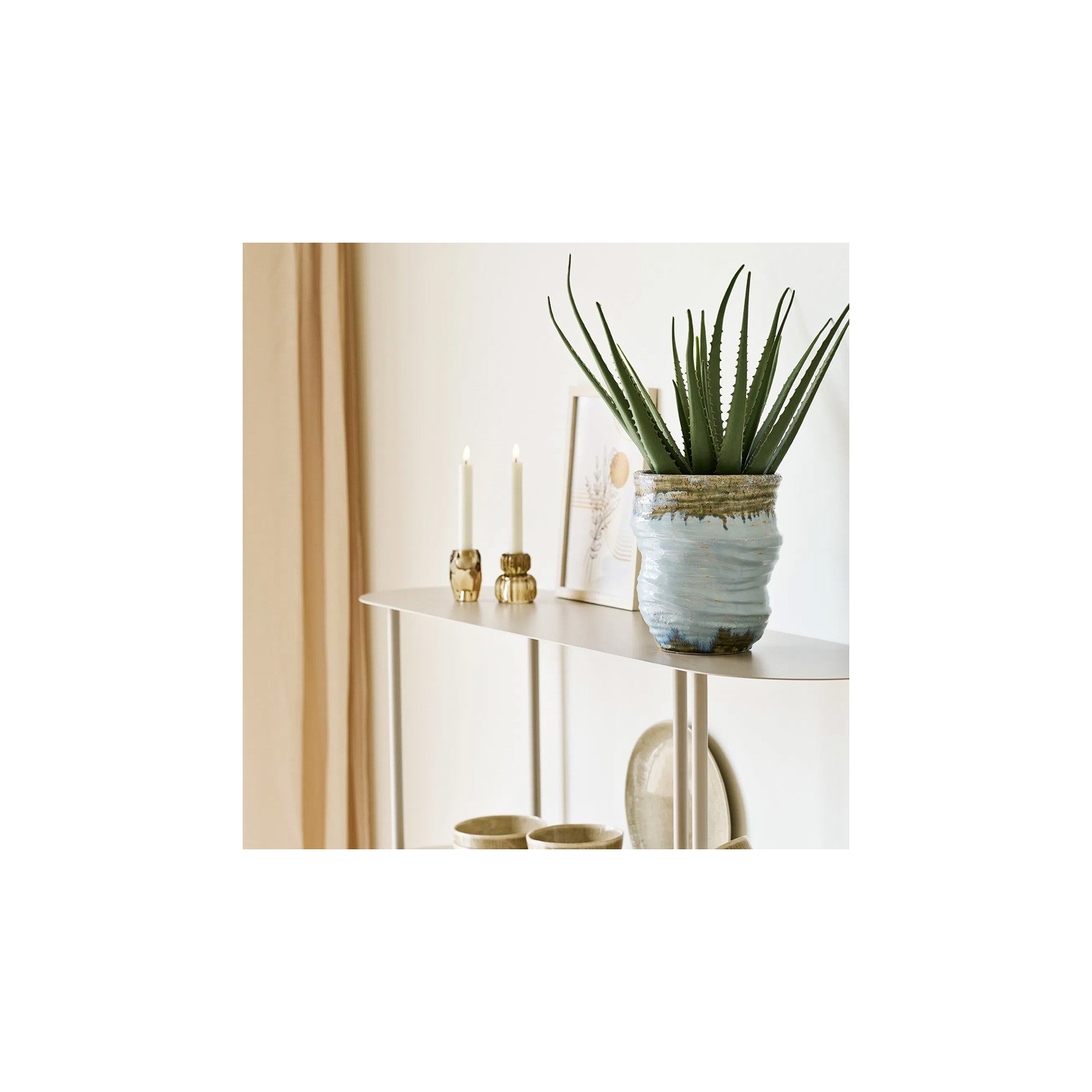 Etagère métallique design Rieti sable