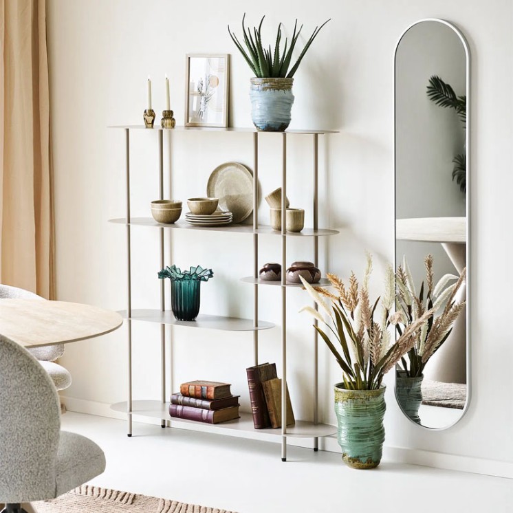 Etagère métallique design Rieti sable