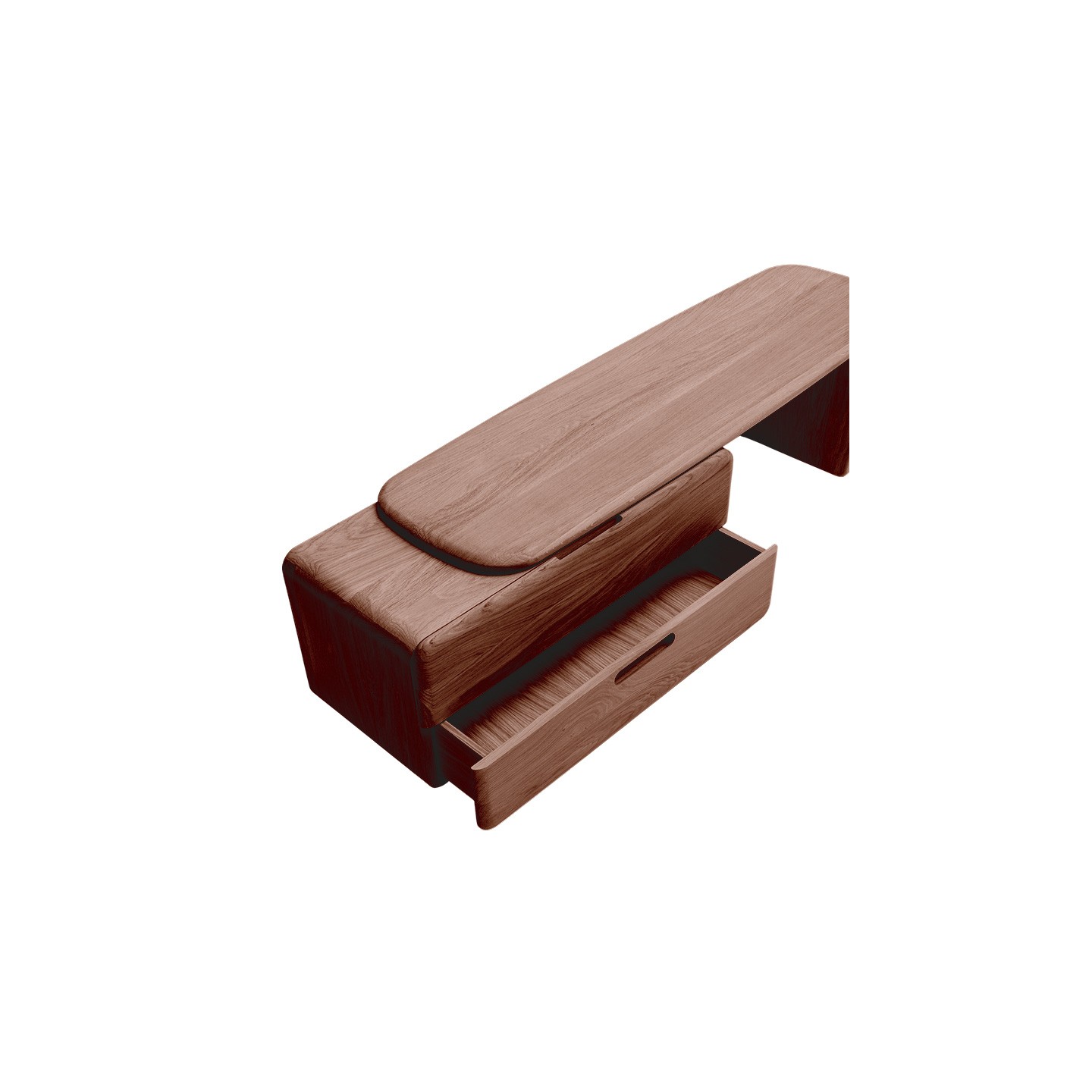 Meuble tv en chêne massif TEHEME, 2 finitions Drugeot Manufacture