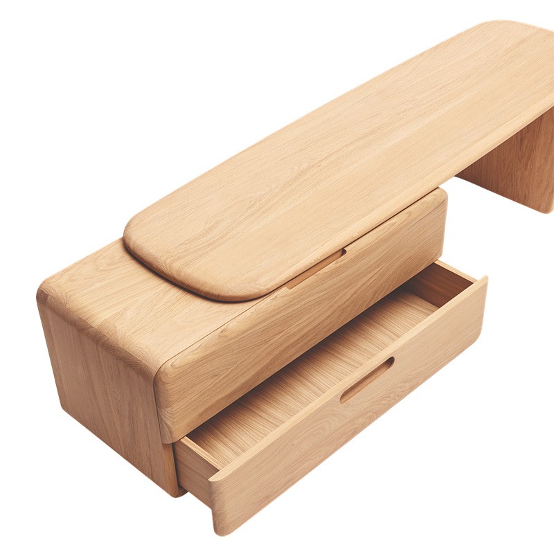 Meuble tv en chêne massif TEHEME, 2 finitions Drugeot Manufacture