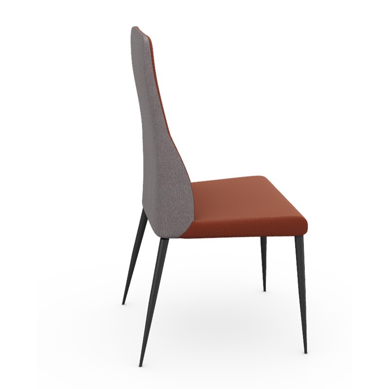 Chaise salle a manger MATHILDE, tissu Cali & Canada, 8 coloris Europea Design